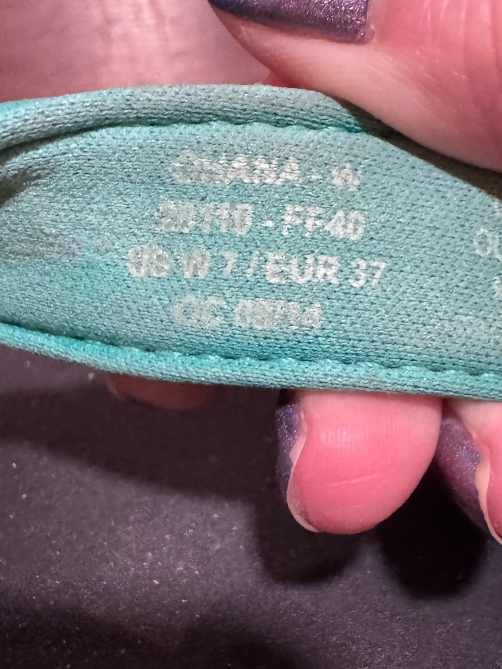 Olukai Ohana Flip Flop Sandals Turquoise Onyx 7 - Picture 3 of 4